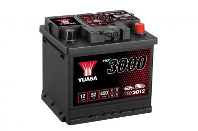 Yuasa Automotive SMF YBX3012 akkumulátor, 12V 52Ah 450A J+ EU, magas